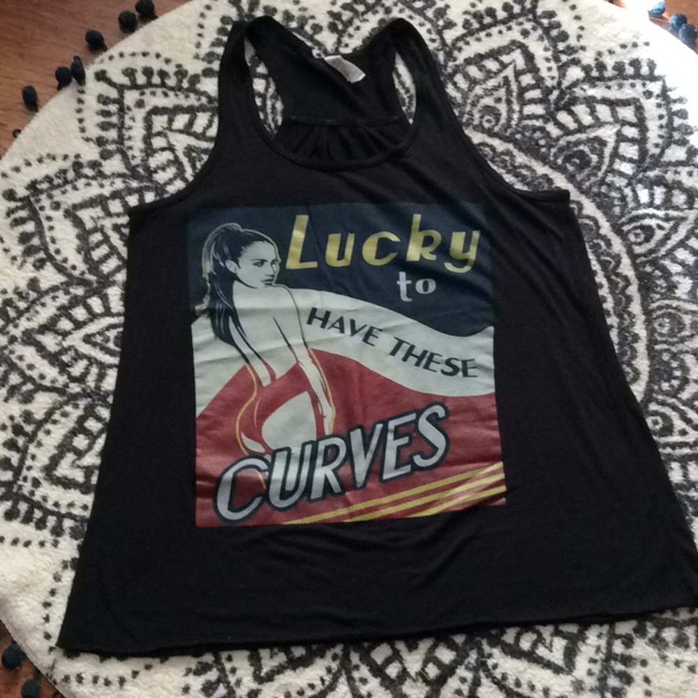 JLO graphic tank top